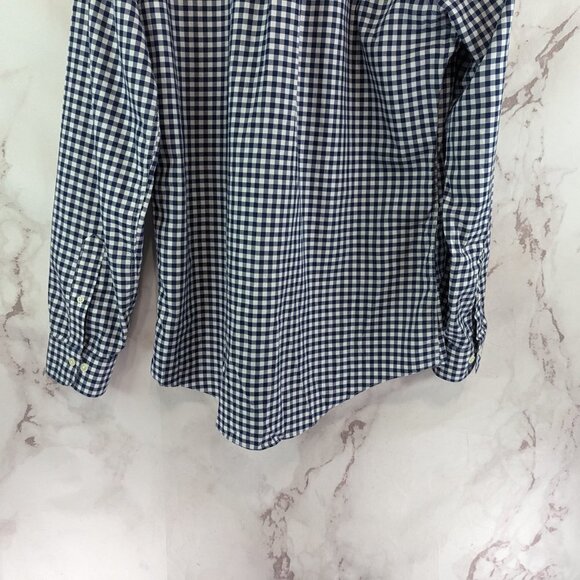Brooks Brothers Shirt Men Large Blue 1818 Regent Non Iron Original Polo Gingham - Picture 8 of 8